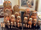 Rare 30pc Russian Matryoshka Nesting Dolls 16    Religious Art    97 Signed Melnikov