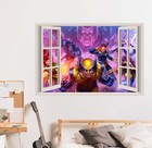 X-men Wolverine 3d Window Wall Sticker Decal Decor Mural Art Avg26