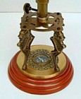 Antique Globe World Map Earth Globes With Designer Lions Wooden Base Compass