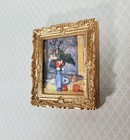 Miniature Framed Art Print Cezanne The Blue Vase Still Life 1 12 Scale Dollhouse