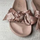 Puma Fenty Rihanna Pink Satin Bow Slides Sandals Size 5
