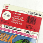 Incredible Hulk View-master 3 Reels Set Marvel 3d J26  new Sealed Nos 70s Gaf