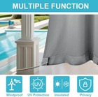 Outdoor Curtains With Eyelets Weather And Uv Resistant Suitable For  Terraces