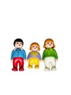 Lot Of 3 Vintage 1990 Geobra Playmobil  Family Figures Mom Dad Child Cute