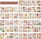 532pcs Vintage Stickers For Scrapbooking  50 Sheets Precut Washi Stickers Book F