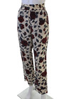 Ganni Womens Silk Floral Print Straight Leg Lightweight Pants Multicolor Size 34