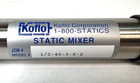 Koflo 1 2  Static Mixer 1 2-40-3-6-2-  Stainless Steel New  W  Free Ship