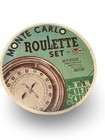 Vintage Monte Carlo Roulette Set Cardinal Casino Game Felt Wheel Chips Complete