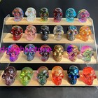 Natural Hand Carved Quartz Skull Quartz Crystal Skull Figurines Reiki Healing