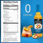 Syruvia Sugar Free Peach Syrup 25 4 Fl Oz  For Drinks  Desserts   More