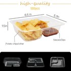 Ahkunmt 100 Pc Nacho Trays Disposable  12oz Plastic Nacho Containers With Chip