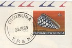 1969 Papua New Guinea Airmail Cover Didibuna To Port Moresby 5c Shell Cancel