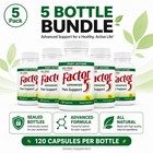 Med Free Living Factor 5 Joint Muscle Support Complex 120 Caps Five Bottles