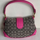 Coach  Soho Bag Signature Jacquard Shoulder Bag Cj814 Petunia Outlet New