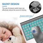 Backlight Wireless Keyboard And Mouse Combo  Silen T  Slim Light Up Keyboard Set