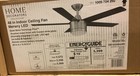 Home Decorators Merwry 48 Inch Integrated Led Brushed Nickel Ceiling Fan New