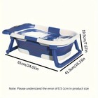 Folding Baby Bath Tub With Temperature Gauge And Cushion For 0-36 Months