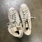 Vintage 80 90s Converse Made In Usa White Hi Top True Vintage Shoes Sz 11 