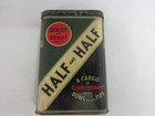 Vintage Advertising  Empty Half And Half  Vertical Pocket Tobacco Tin   320-m