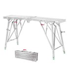Folding Scaffolding Portable Work Platforms Step Ladder Height Adjustable