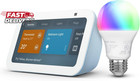 Echo Show 5 With Amazon Basics Smart Color Bulb