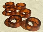 Vintage Mcm Lot Of Six  6  Bakelite Napkin Rings