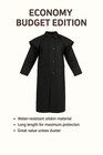 Unisex Western Oilskin Duster Coat   Waterproof Jacket     Economy Budget Edition