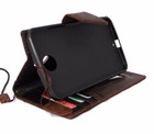 Genuine Real Leather Case For Motorola Nexus 6 Book Wallet Cover Luxury Premium