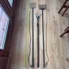 2 Vintage Minnesota 7 Tine Ice Fishing Fish Spears   A Norlund   s Grabber