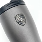 450ml 15oz Matte Grey Stainless Steel Insulated Travel Mug Car Cup For Porsche