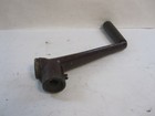 Vintage Industrial Cast Iron Hand Start Crank Handle With Wood Handle