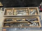 Two Tray Chest Of Vintage antique Machinist  Tools - Billings Starrett Girard   