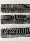 Antique Printing Press Type-set Letter-press Metal Alphabet Upper    Lower Case