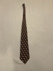 Jerry Garcia Butterfly Ii Red gold tan teal Tie Collection 8 100  Silk