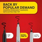 Sharpie Permanent Markers  Water- And Fade-resistant  Extra Fine Point  0 4mm  