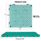 Maxwave 18 Pack 12  X Modular Interlocking Floor Mats  X 12   Green