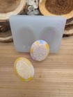 Shiny-sparkling Oval Druzy Cameo Handmade Silicone Mold For Crafts