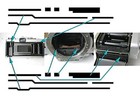 3kit Olympus Om1 Om2 Om4 Om-1 Camera Light Seal Adhesive Form Replacement Japan
