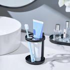 Toothbrush   Toothpaste Holder For Bathroom Countertop  Metal Electric