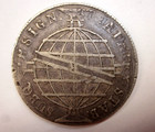 1815-r Brazil 960 Reis Overstruck On 8 Reales Rare Early Silver History