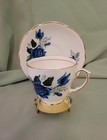 Antique Duchess Bone China Tea Cup   Saucer English Gold-rimmed  Rose Pattern 