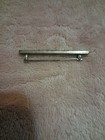 Vintage Art Deco 1920s - 1930s Silver-tone Bar Pins Rhinestone Accents Set 2