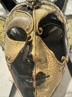 Italian Venetian Vintage Jester Mask Wall Decor  Mardi Gras Whimsical    Nwt