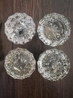 Vintage Lot Antique 12 Point Crystal Clear Glass Door Knobs 7 Total Mcm Brass