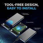 Sabrent  upgraded Version Support Uasp  Ultra Slim Usb 3 0 To 2 5-inch Sata