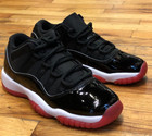  new  Youth Air Jordan 11 Retro Low Gs Black varsity Red  fv5121 006  sz 4 0-7 0