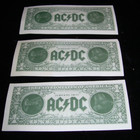 Ac dc Angus Young Dollars 1990 Money Talks Promo Dollar Bill 