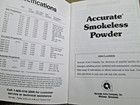 Accurate Smokeless Powder 2000 Reloaders Guide Sspb Euc 
