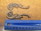 Original Singer Treadle Sewing Machine 2 Piece Set Drawer Frame Wood Appliques