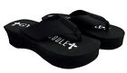 Gypsy Soule Platform Wedge Flip Flops  2in Comfort Heel Thong Sandals  Black New